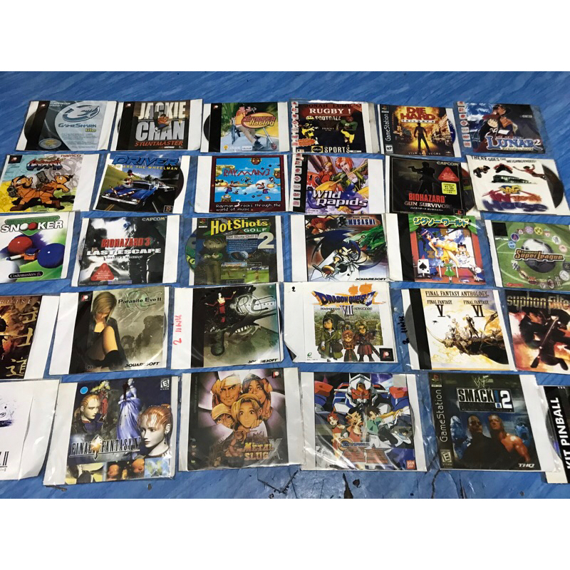 PS1,เกมส์ (9) แผ่นปั๊มรุ่นเก่า หายาก แผ่นใหม่ สภาพใส