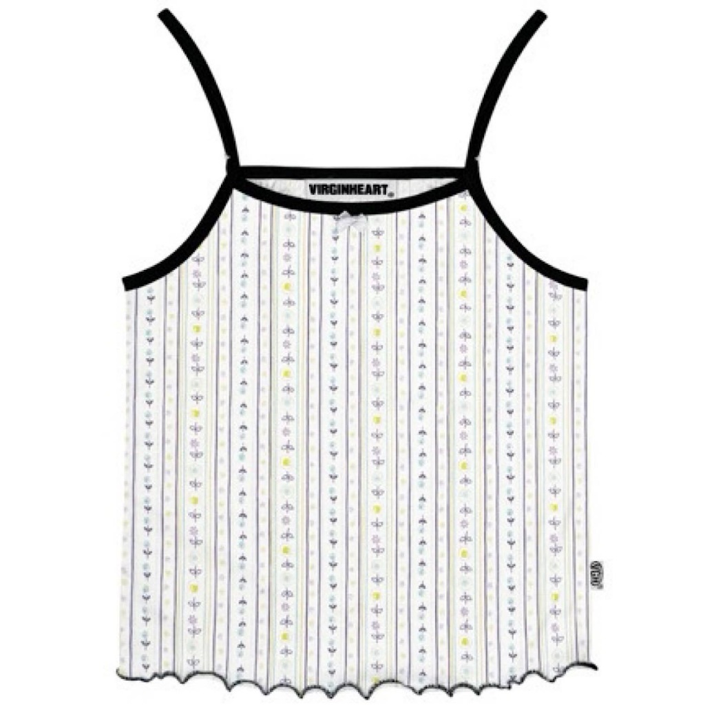 VGH WHITE MINI FLOWER CAMI TOP