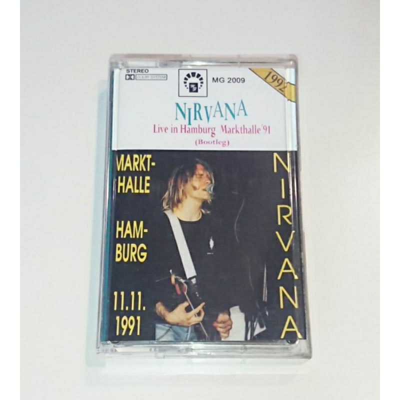 เทป​เพลง​ Cassette Tape เทป​คา​สเซ็ท​ Nirvana : Live in Hamburg Markthall'91