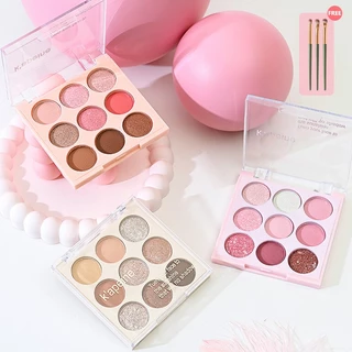 K'APEINE พาเลทตาไอศกรีม 9สี อายแชโดว์ พาเลทอายแชโดว์ แมท ประกายชิมเมอร์ สีสวย ติดทน กันน้ำ อายแชโดว์