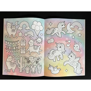Aksara for kids หนังสือเด็ก สมุดภาพระบายสี COLORING BOOK FOR GIRLS.
