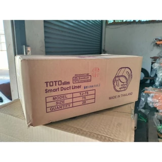 อุปกรณ์รางครอบท่อแอร์ ต่อตรง TJ-75 TOTO Slim ขนาด 75 ของแท้คุณภาพดี