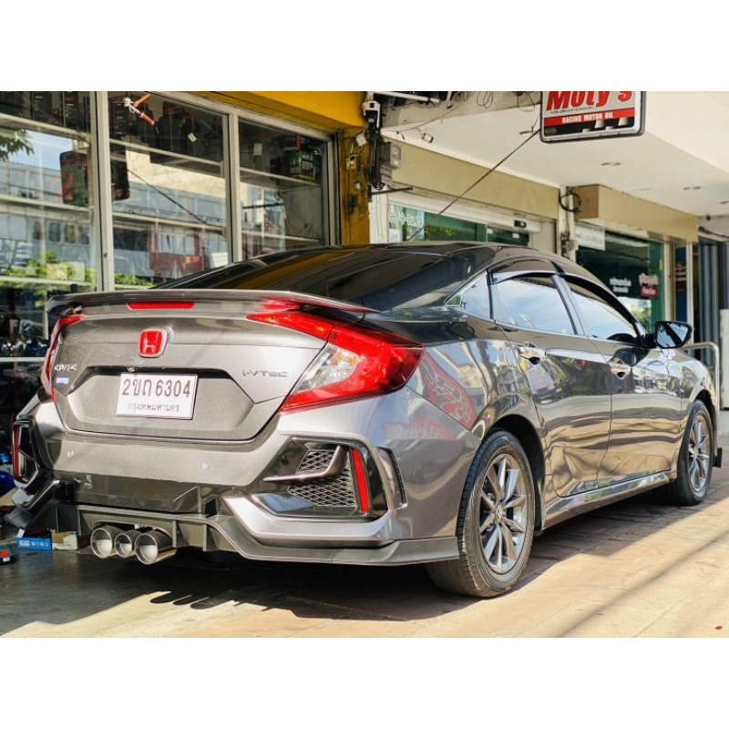 ชุดแต่งกันชน ชุดแปลง หลัง Honda Civic FC 2016 ทำสี Type R Fk8 type-r Diffuser Conversion Kit Rear Bu