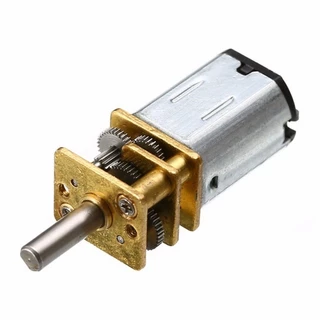 N20 DC 3v-12v 60Rpm มอเตอร์เกียร์ไฟฟ้า ช้าขนาดเล็กเกียร์โลหะลดเกียร์