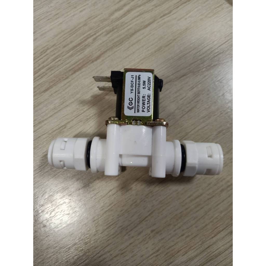 (ใช้โค้ด GRAD88 ลด40% สูงสุด80.- ไม่มีขั้นต่ำ)โซลินอยด์วาล์ว Solenoid Water valve AC220V 5W ใช้กับตู้น้ำหยอดเหรียญ