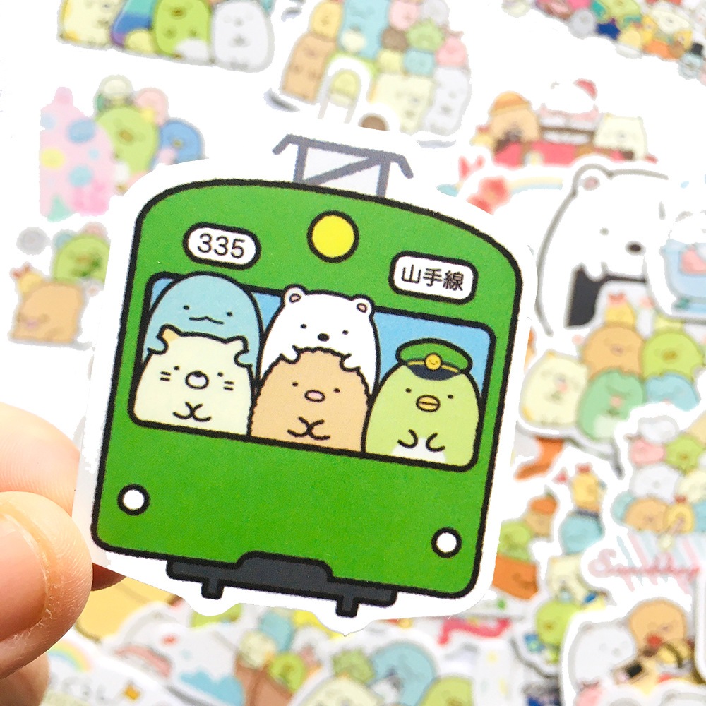 ✨พร้อมส่ง✨ซุมิกโกะ Sumikko Gurashi（すみっコぐらしSTICKER สติกเกอร์กันน้ำรูปแบบที่แตกต่างกัน 50pcs