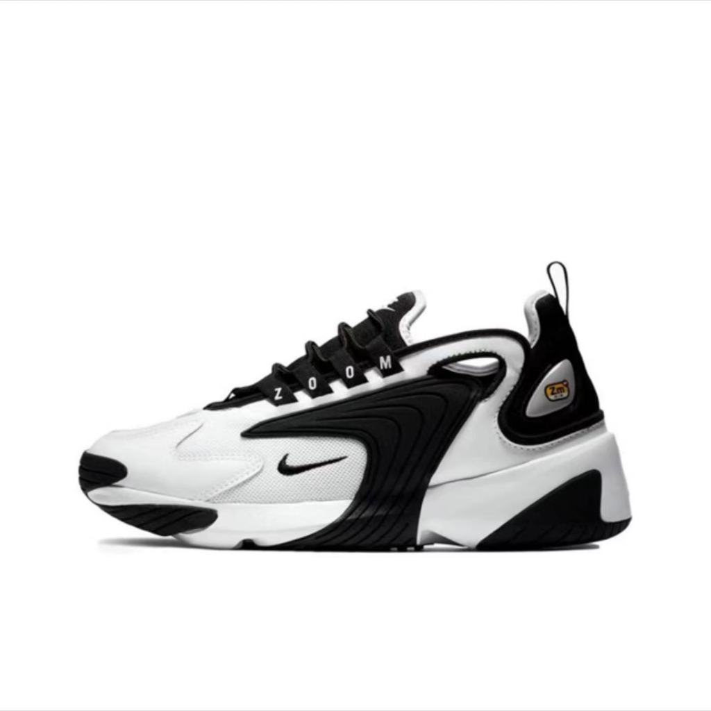 จัดส่งฟรี ของแท้ 100% Nike Zoom 2K  รองเท้าผ้าใบ รองเท้าวิ่ง【แพนด้าขาวดำ】AO0269-101