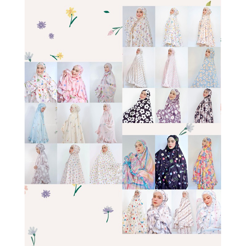 🌻ตะลากง ชุดละหมาดดพิมพ์ลาย ลายออกแบบของร้าน🌠🍅💖พร้อมถุงผ้าพกพา