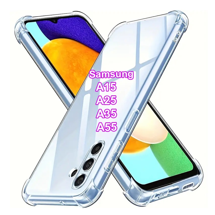 เคส สำหรับ Samsung Galaxy A55 / A35 / A25 / A15 เคสแบบใส เคส TPU นิ่ม ไม่กัดเครื่อง Transparent soft case SamsungA55