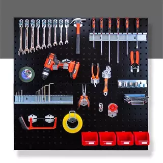 🔥พร้อมส่ง🔥แผงแขวนเครื่องมือ แผงแขวน ที่แขวนเครื่องมือ เหล็ก Pegboard หนา0.8 มม.ขนาด 900x450 มม. สินค้าในไทย
