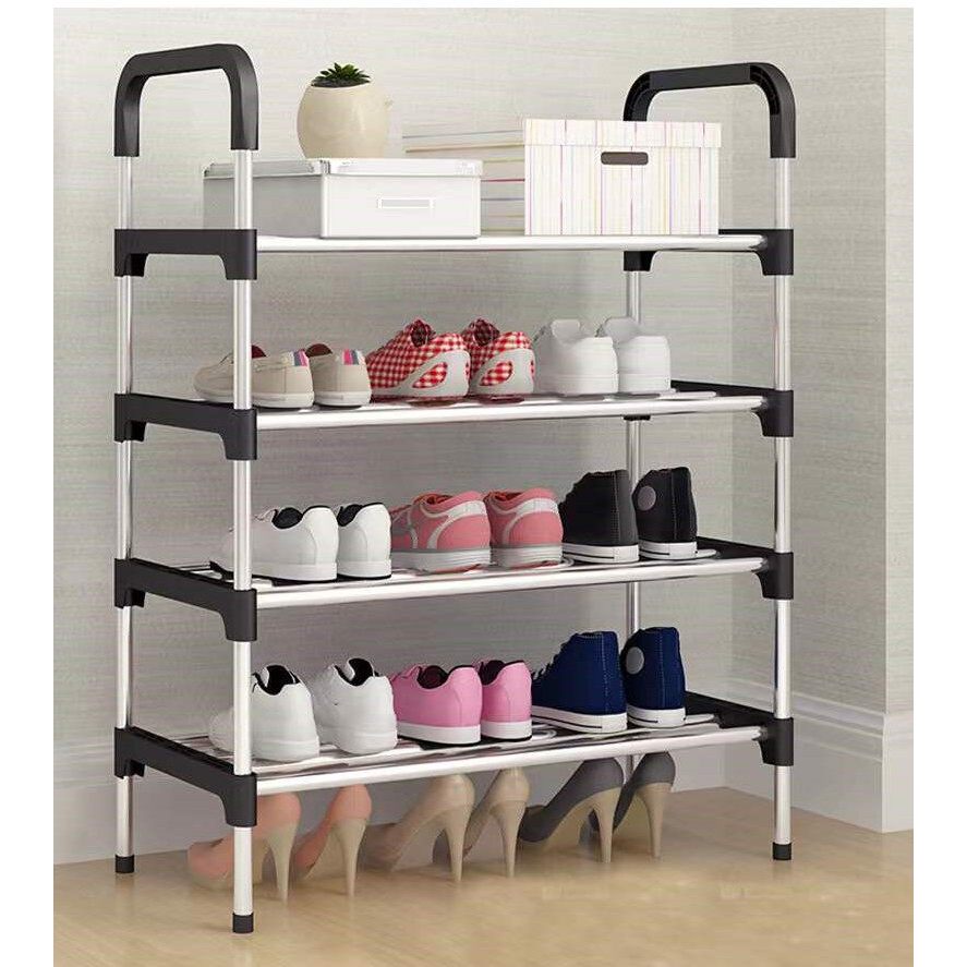 E_items ชั้นวางรองเท้าพลาสติก ขนาด3 4 5 6 ชั้น ชั้นรองเท้าประกอบง่าย วางได้หลายชั้น ช่วยประหยัดพื้นท