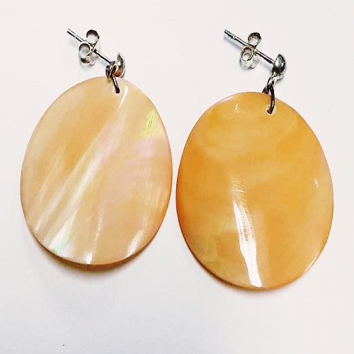 Daiso ต่างหูเงิน เปลือกหอย E47