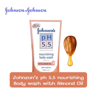 Johnson จอห์นสันเบบี้แคร์ ครีมอาบน้ำ PH 5.5 ชนิดถุงเติม 500 มล.