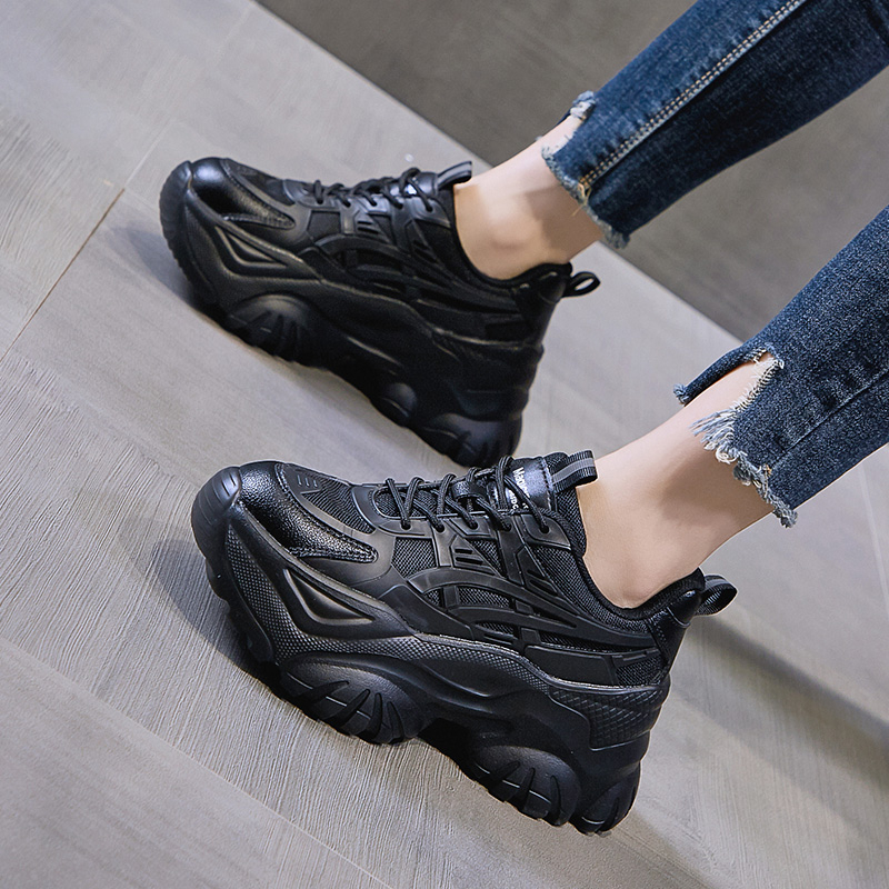 ✨จัดส่งใน24ขั่วโมง ✨รุ่นใหม่สุดฮิต สไตล์เกาหลีรองเท้าออกกำลังกาย Sneaker พื้นหนาสูง ใส่เข้ากับทุกชุด - รูปที่ 4