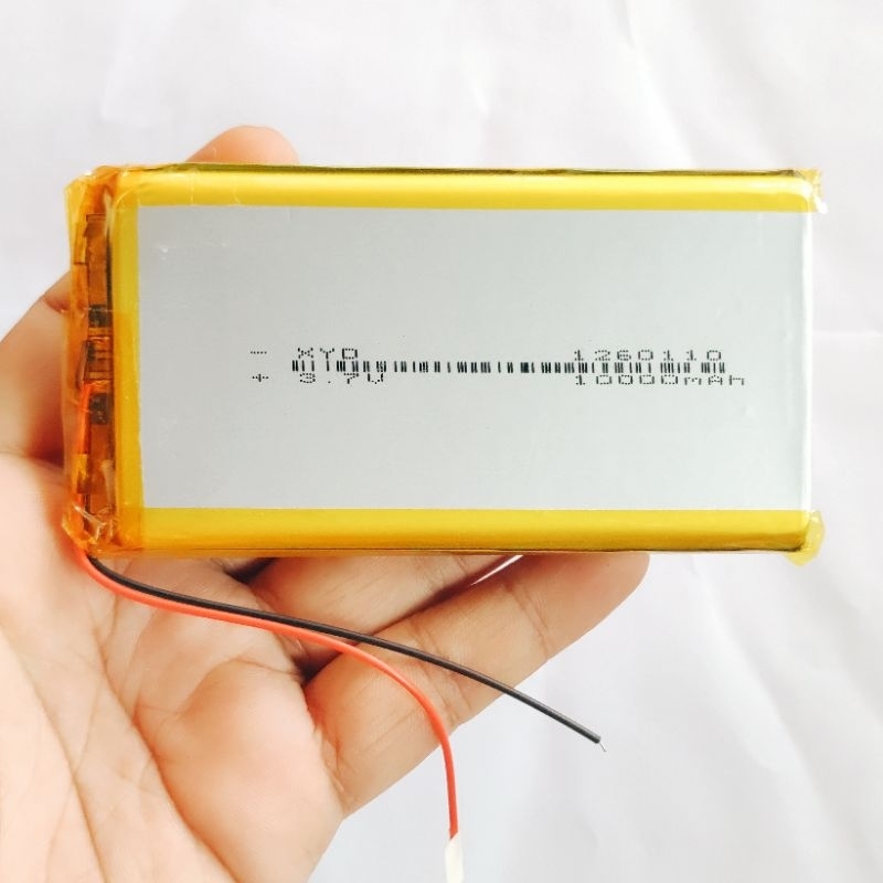 3.7v 10000mah  1260110  Li-Po li ionแบตเตอรี่เซลล์สำหรับMp3 MP4  กล้องติดรถยนต์