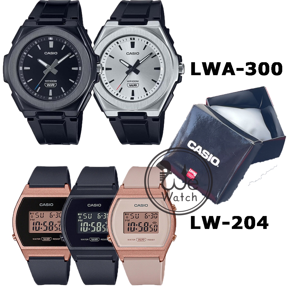 !!ประกัน1ปีและกล่อง CMG!! Casio แท้ รุ่น LW-204 LWA-300H นาฬิกาข้อมือผู้หญิง สวยหวาน LW204 LWA300