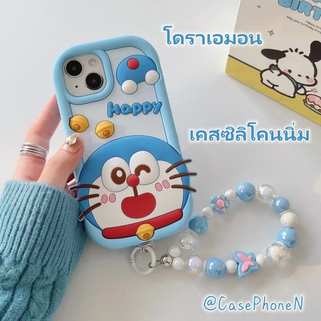 จัดส่งจากไทย เคสไอโฟน 15/14/13/12/11 น่ารัก การ์ตูน โดราเอมอน เคสซิลิโคนนิ่ม Case for iPhone XR 11 12 13 14 15 Pro Max
