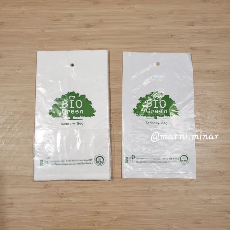 Sanitary Bag ถุงใส่ผ้าอนามัย รักษ์โลก
ขนาด 5" × 9"
บรรจุ 100 ใบ/แพ็ค