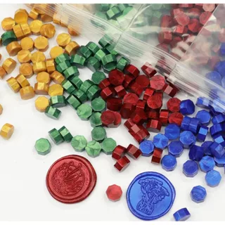 ขี้ผึ้งสำหรับปั้มปิดซองจดหมาย (Sealing Wax Beads) สไตล์ย้อนยุค 50กรัม ประมาณ100เม็ด สินค้าพร้อมส่ง