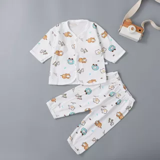 Babyonline(Y309)O2N6 (ส่งด่วน1วัน)ชุดเซ็ตเด็กแรกเกิดแบบคละลายพิมพ์ลายการ์ตูนสุดน่ารัก ผ้าฝ้าย นิ่ม แนะนำเด็ก 0-3เดือน