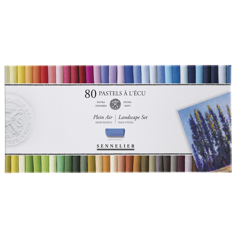 Sennelier ชุดสีพาสเทลแท่งสั้นกล่องกระดาษ ชุด 80 สี Plein Air Landscape Set N132235.SF