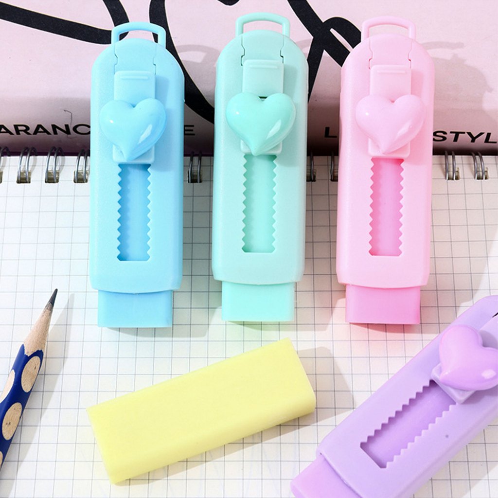 Bacon - ยางลบ แบบแท่ง เปลียนไส้ได้ สีพาสเทล ยางลบดินสอ