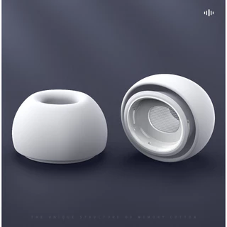 Caravan Crew for Eartips Silicone Replacement Use for แอร์พอดโปร ซิลิโคนจุกทดเเทนสำหรับหูฟัง สีขาว