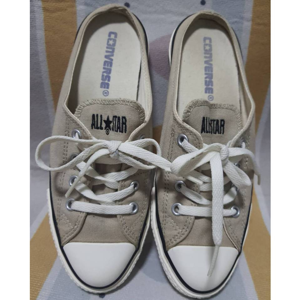 CONVERSE  ALL STAR รองเท้าผ้าใบเปิดส้น (มือสอง) size:37  ยาว 23.5 cm พร้อมส่ง