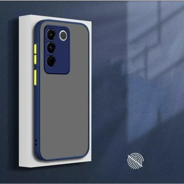 {พร้อมส่ง!!!} Case Vivo Y100 5G เคสกันกระแทก ปุ่มสีผิวด้าน กันรอยกล้อง ขอบนิ่มหลังแข็ง