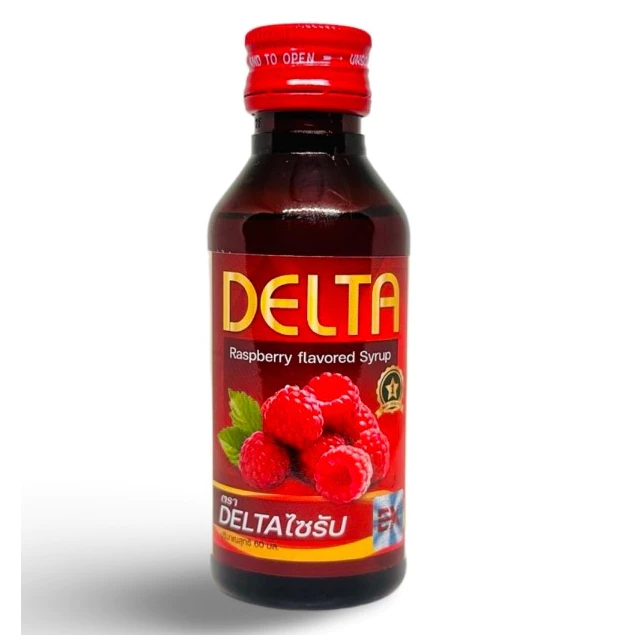 DELTA น้ำหวานเข้มข้นกลิ่นราสเบอร์รี่ 60ML 1 ขวด