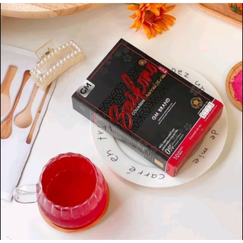 GM Saiko Collagen ไซโกโนะ คอลลาเจน แพ็คเกจใหม่ (แบบชง)1กล่องมี10ซอง