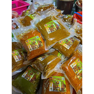 พริกแกงใต้แท้ๆสูตรนคร(ฮาลาล) เชตทดลองถุงเล็ก 100กรัม มีครบทุกชนิด