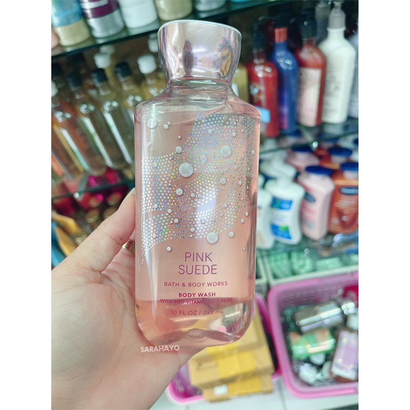 Bath & Body Works PINK SUEDE Body Wash Shower Gel 295ml. ของแท้