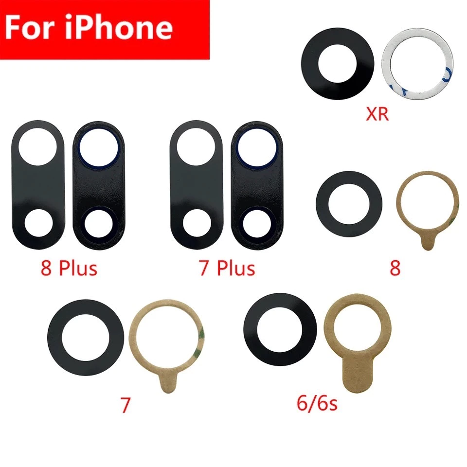 กระจกเลนส์กล้องใช้กับ 7 plus 8 plus 6s plus 6 plus i6 XS Max XR ix 11 12 13 14-17promax เลนส์กล้อง กระจกกล้องหลัง
