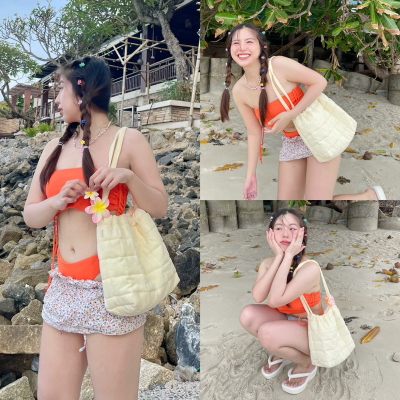 Dumpling corduroy mini bag 🥟 กระเป๋าทรงเกี๊ยว ไซส์มินิ สะพายไหล่ ผ้าลูกฟูกบุฟองน้ำ 6 สี made in Thailand พร้อมส่ง