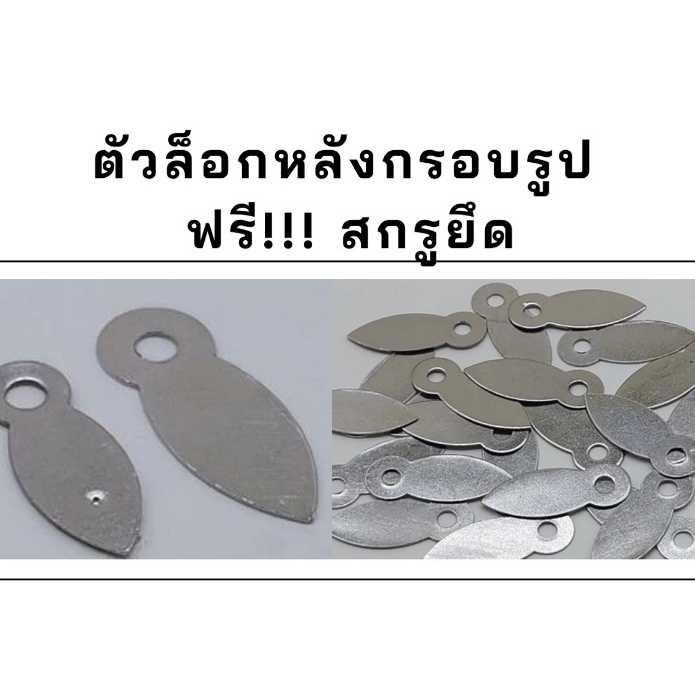 ใบโพธิ์เหล็ก ล็อคหลังกรอบรูป ฟรีสกรูยึด (แพค 10 ชิ้น) พร้อมส่ง