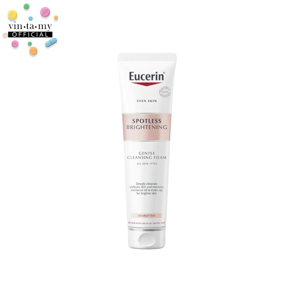 [พร้อมส่ง] Eucerin SPOTLESS BRIGHTENING GENTLE CLEANSING FOAM ขนาด 150 g.
