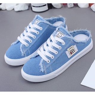 Wooho สินค้าควรมีติดบ้าน รองเท้าผ้าใบสไตล์วินเทจ ทรงอย่างเท่…