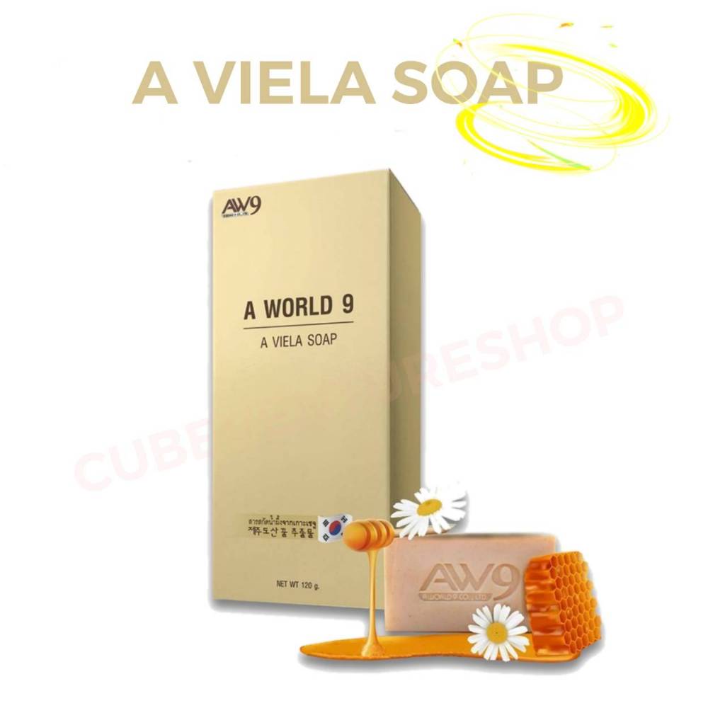 A Viela Soap สบู่ เอ เวียร่า ขนาด 120g ทำความสะอาดผิวหน้า บำรุงผิวด้วยสมุรไพร 19 ชนิด
