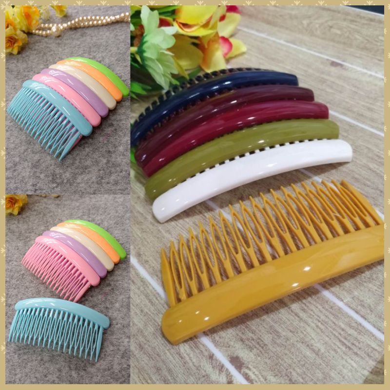 [[[13สี]]] หวีสับ หน้าเรียบ สีพื้น สีหวาน