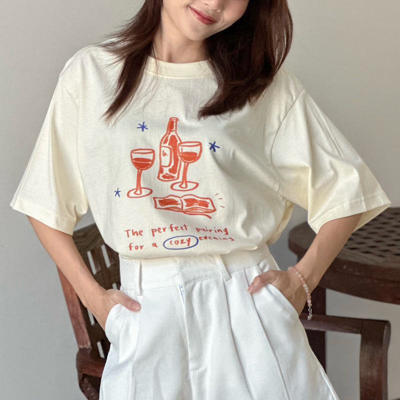 cozy evening - เสื้อยืดโอเวอร์ไซส์ Myyoungs