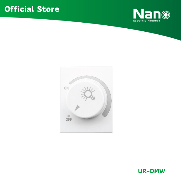 NANO สวิตช์หรี่ไฟ 300 วัตต์ ขนาด 1.5 ช่อง Urban series (1 ชิ้น/กล่อง) รุ่น UR-DM
