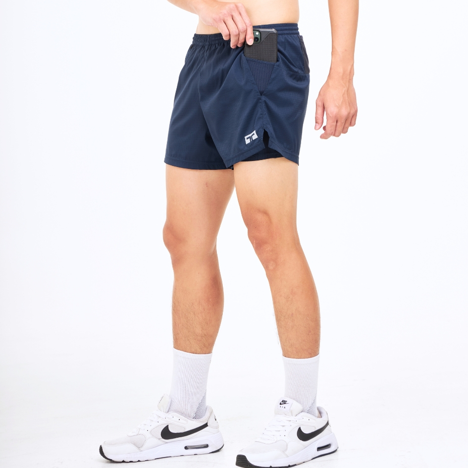 TL 4” Flow+ Shorts กางเกงวิ่งรุ่น 4 นิ้ว โฟล พลัส (Navy 23120N)
