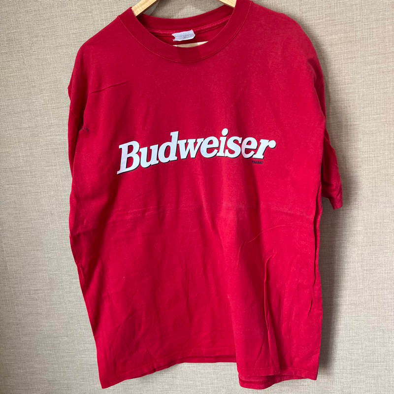 เสื้อยืด Budweiser red Size XL (D529)