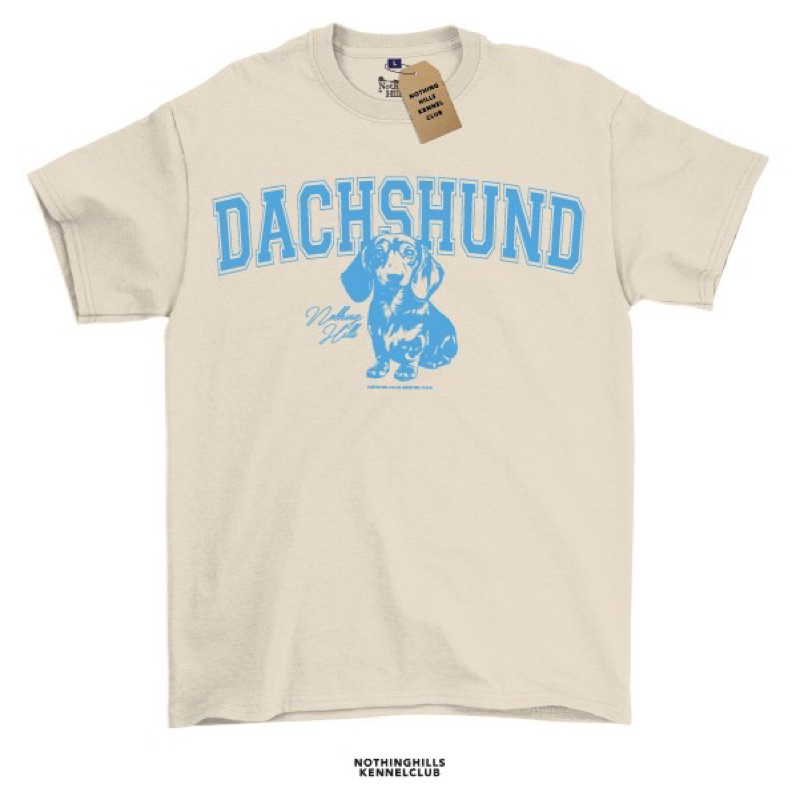 เสื้อยืดลาย " Dachshund "Classic Cotton Unisex by 【Nothing Hills】