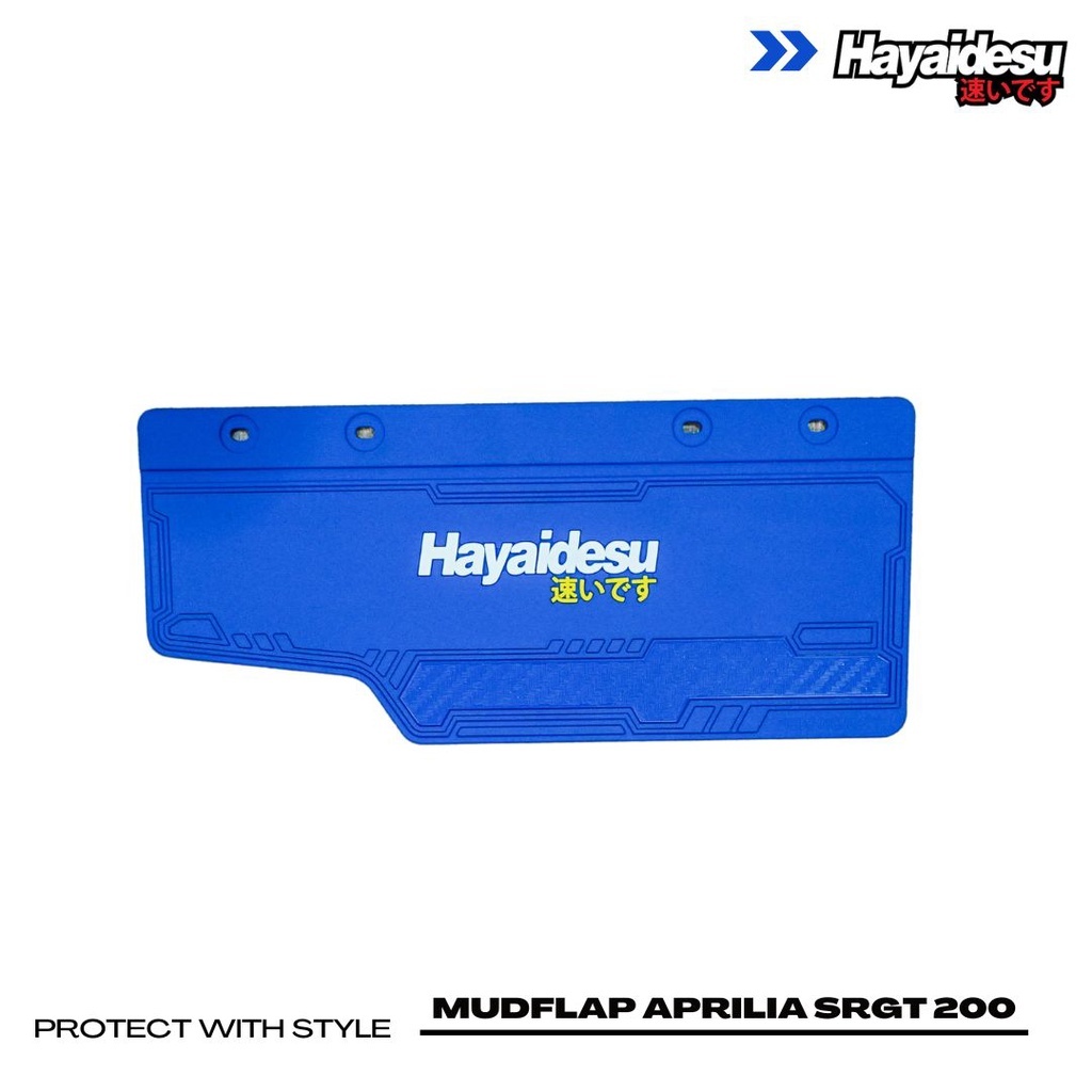 (โค้ด MOAUGL1 ลดสูงสุด 50.)ยางกันโคลน Hayaidesu Aprilia SR GT200 แผ่นกันโคลน ซิลิโคนยาง - รูปที่ 5