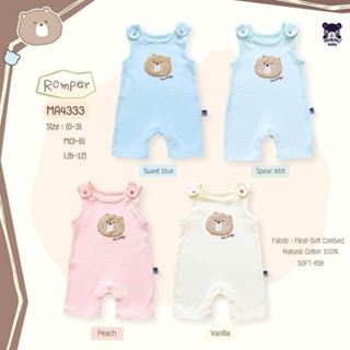 Mami Baby รอมเปอร์แขนกุด ผ้าร่องนุ่มๆ Size : แรกเกิด-12เดือน