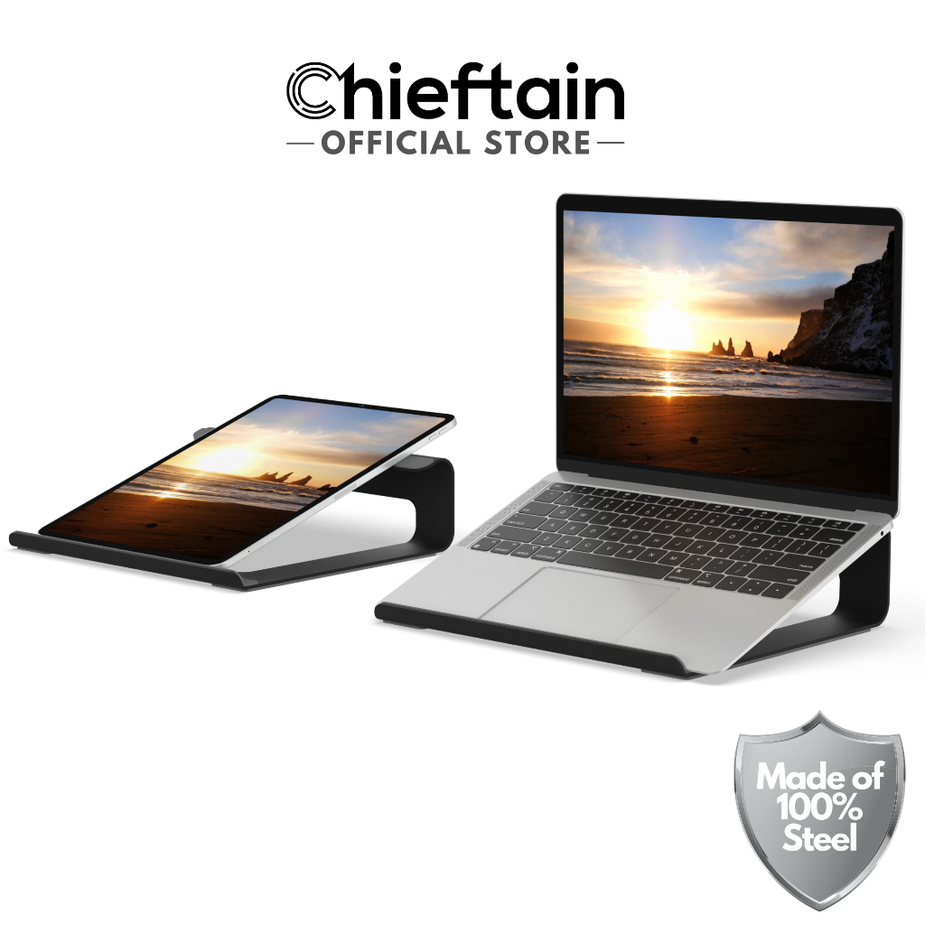 Chieftain ElevatePLUS 11-17" ที่วางโน๊ตบุ๊ค แท่นวางโน๊ตบุ๊ค เหล็ก 100% Steel Laptop Stand