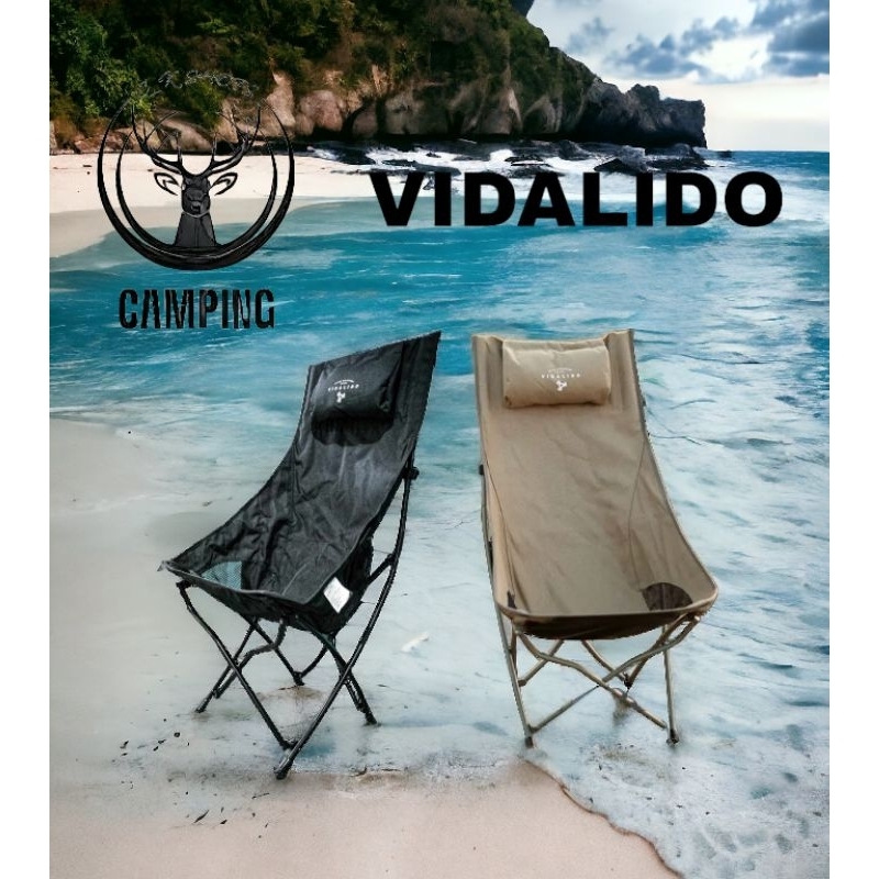 Vidalido เก้าอี้แคมป์ปิ้ง เก้าอี้สนามพับได้