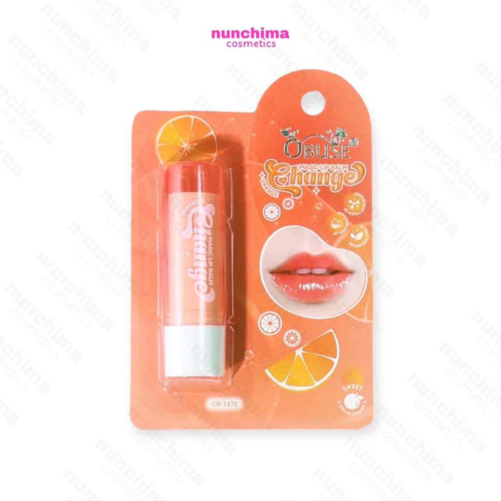 OB-1470 Obuse Change Magic Lip Balm โอบิวซ์ เชนจ์ เมจิก ลิป บาล์ม ลิปเปลี่ยนสี